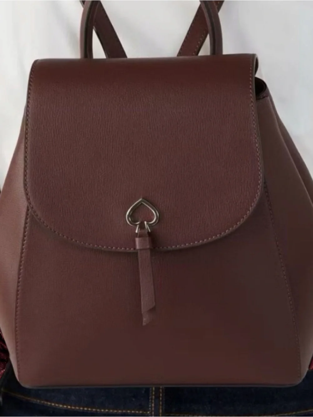 New NWT Kate Spade Adel Medium Flap Backpack Bag – Cherrywood